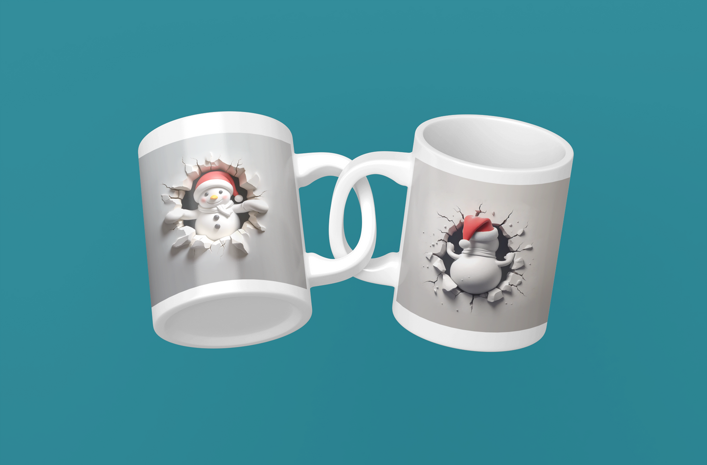 Tasse Bonhomme de Neige 3D