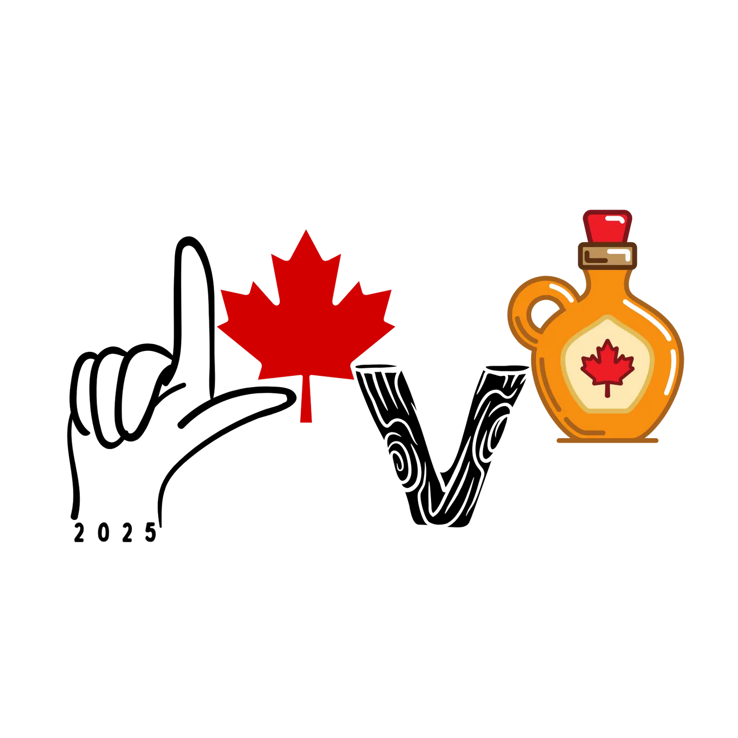 T-shirt Je love mon Canada La Boutique à Chichi