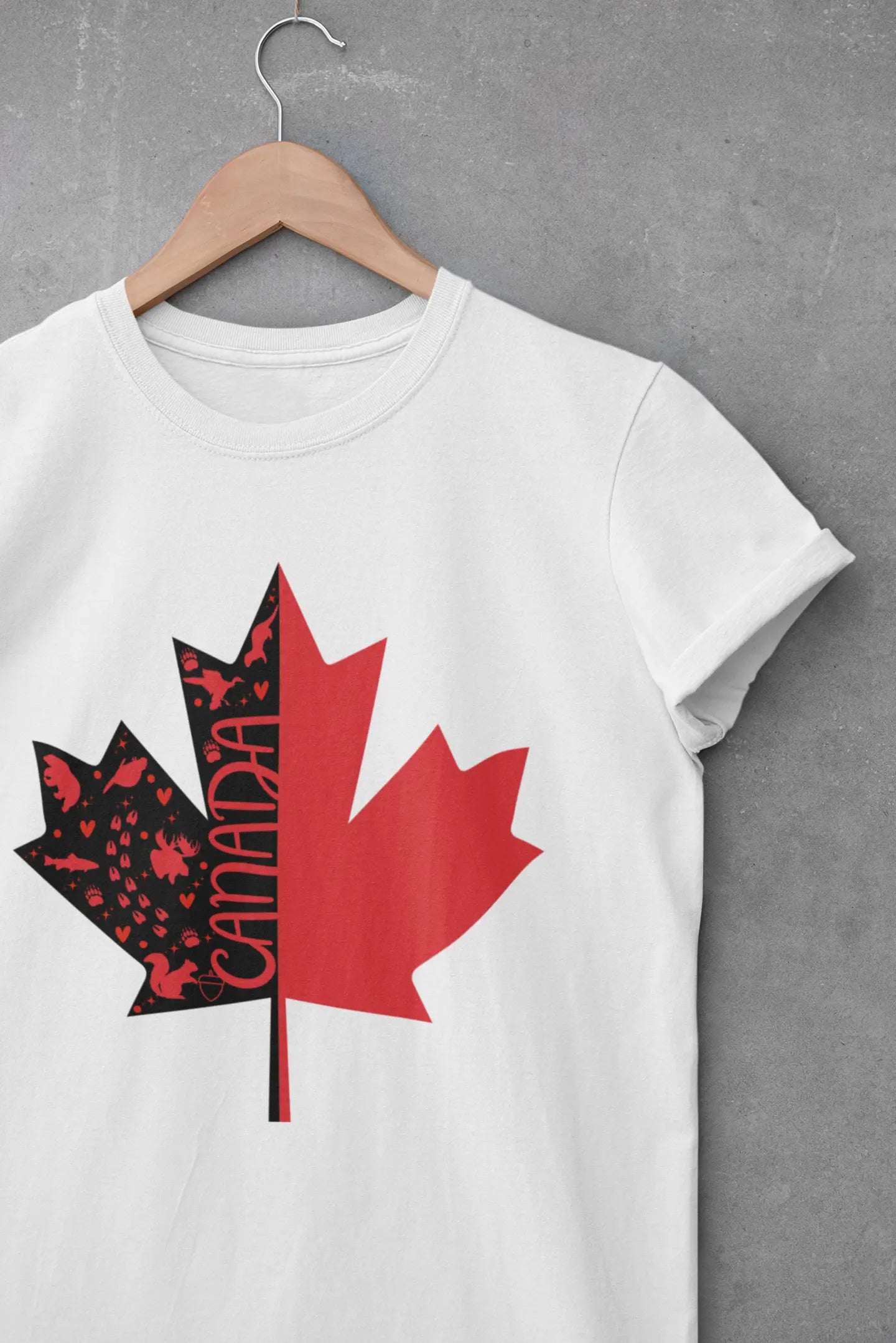 T-shirt feuille d'érable La Boutique à Chichi