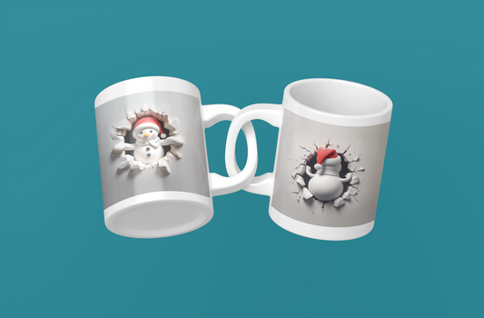 Tasse Bonhomme de Neige 3D